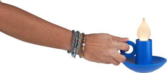Bitten Design Oplaadbaar Kandelaar Lampje - Blauw van Bitten — afbeelding 4