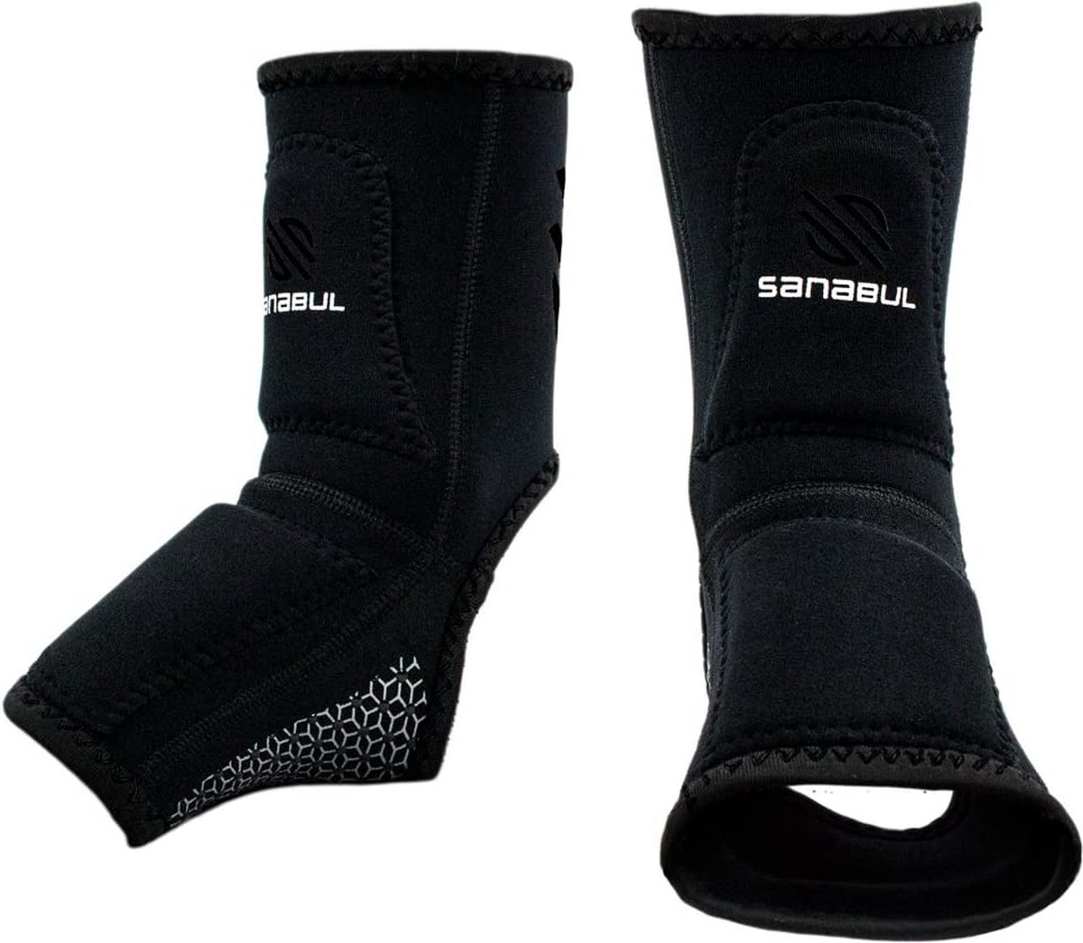 Sanabul Essential Gel Ankle Wraps - paar - zwart - maat L/XL
