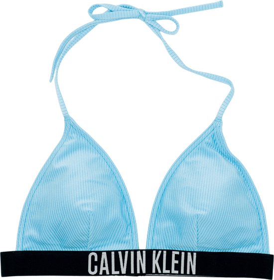 Calvin Klein Triangle Bikini Dames - Blue Tide - Maat L - Calvin Klein