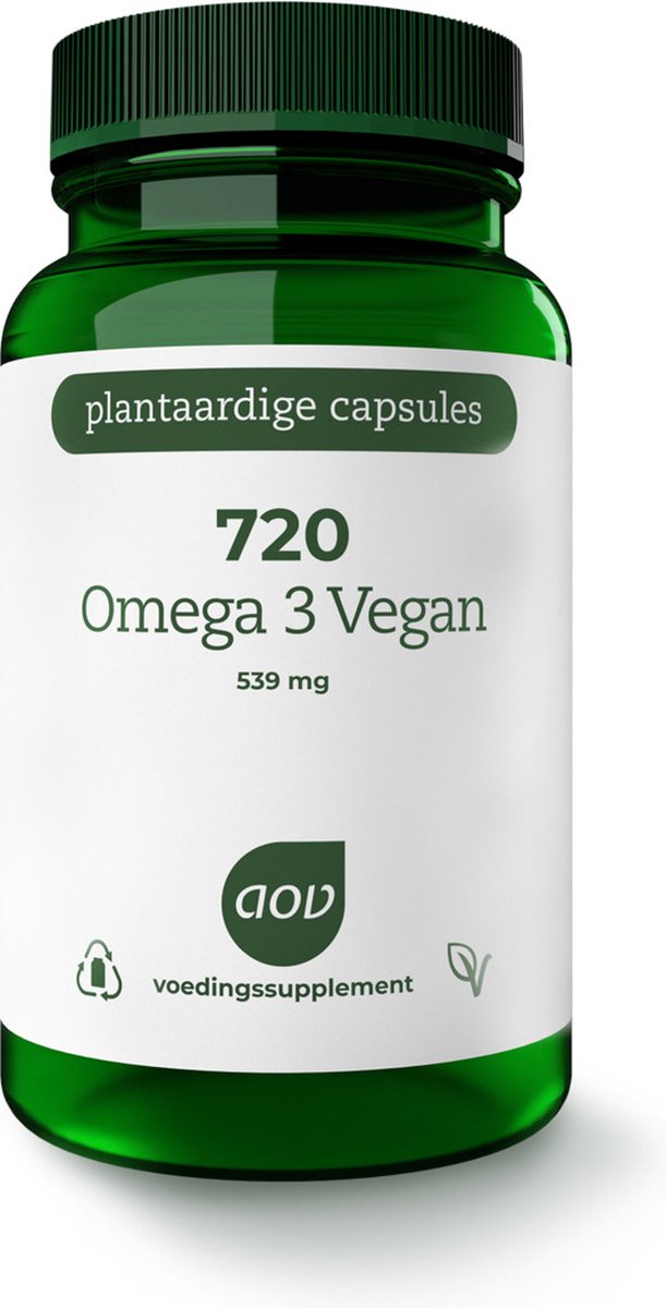 Goedkoopste AOV 720 Omega 3 Vegan - 60 vegacaps - Vetzuren - Voedingssupplement