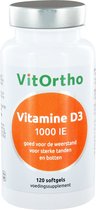 VitOrtho Vitamine D3 1000 IE - 120 softgels