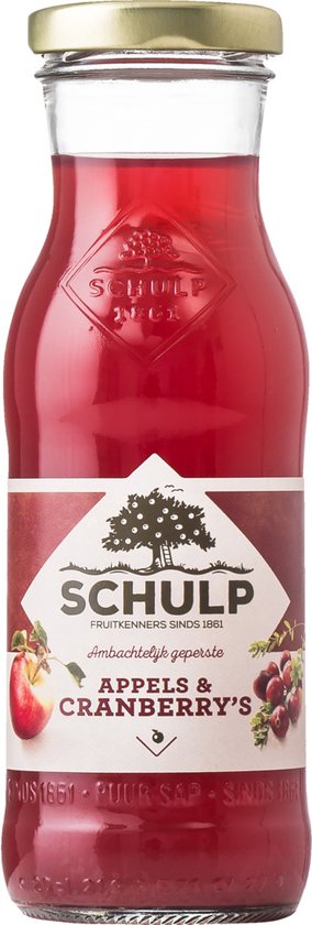 Foto: Schulp appel cranberry sap 200ml 