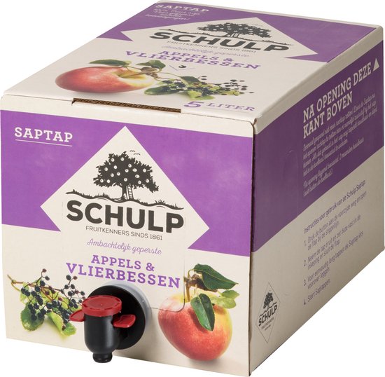 Foto: Schulp appel vlierbes saptap 5 liter