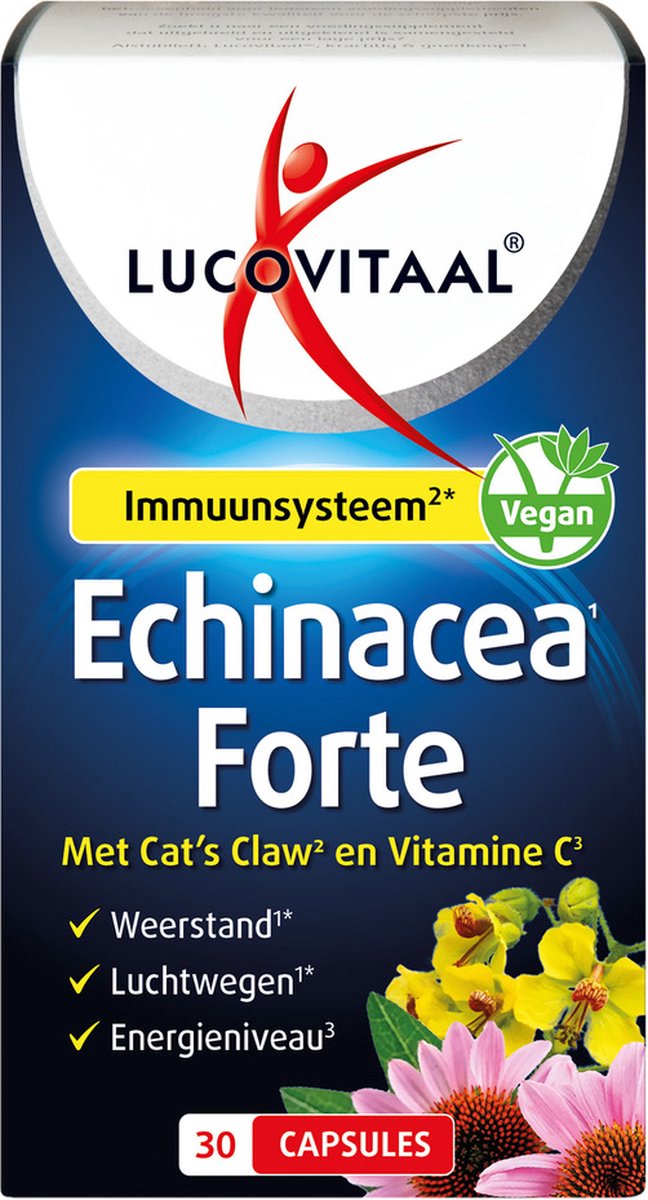 Goedkoopste Lucovitaal Echinacea Forte Met Cat's Claw 30 capsules