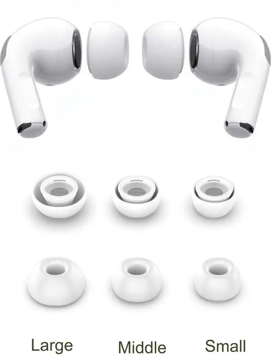 Bouchons d'oreille adaptés pour Apple Airpods Pro 1/2 - Pointes de
