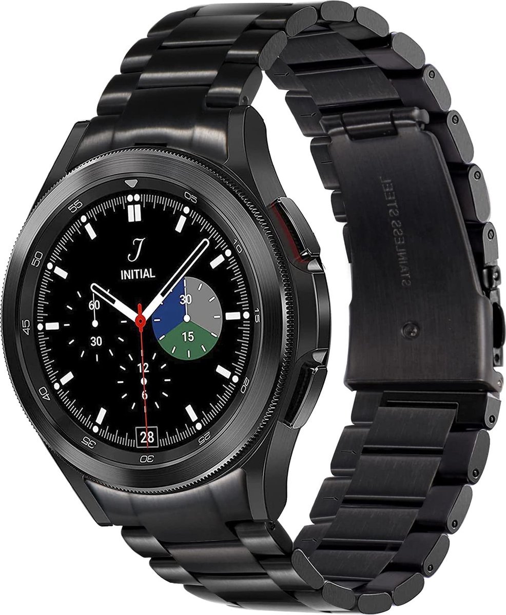Stalen Schakel bandje voor Samsung Watch 20mm Zwart