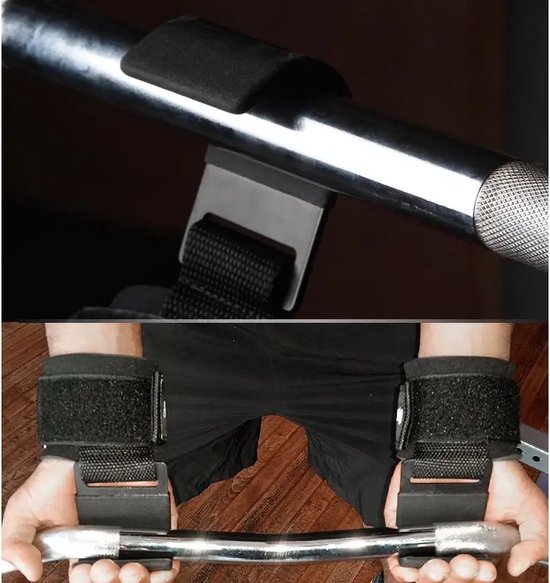 Crochets De Levage Haltérophilie FFitness – Paire De Sangles Poignets Rembourrés Néoprène + Poignées Caoutchouc Antidérapantes – Jusqu'à 150 Kg – Idéal Deadlift & Tirages Lourds