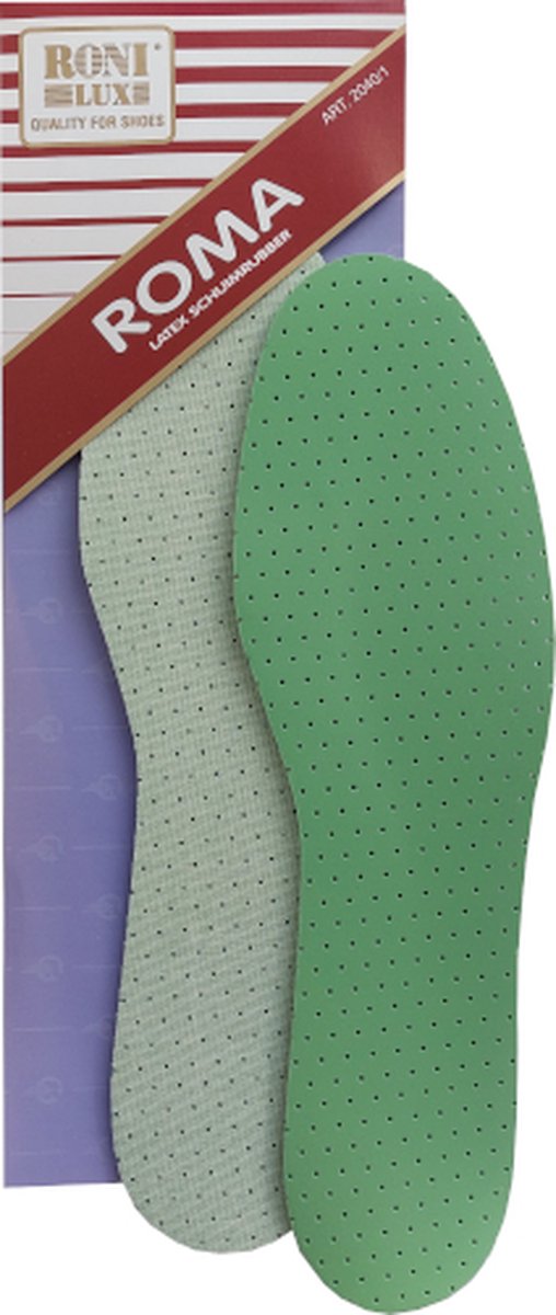 Ronilux Roma Latex Schuimrubber Inlegzool - Zacht en Ventilerend - Maat 44/45