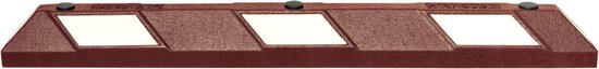 Park-AID parkeerstop, bruin wit 1200 mm