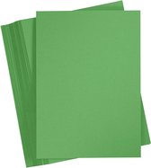Gekleurd Karton, A4, 210x297 mm, 180 gr, gras groen, 100 vel/ 1 doos | Knutselpapier | Knutselkarton