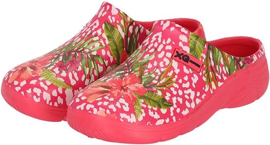 Gardenwear Sabots de jardin pour femme Fleurs Rouge Taille