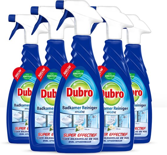 Foto: Dubro badkamerreinger spray 5 stuks voordeelverpakking