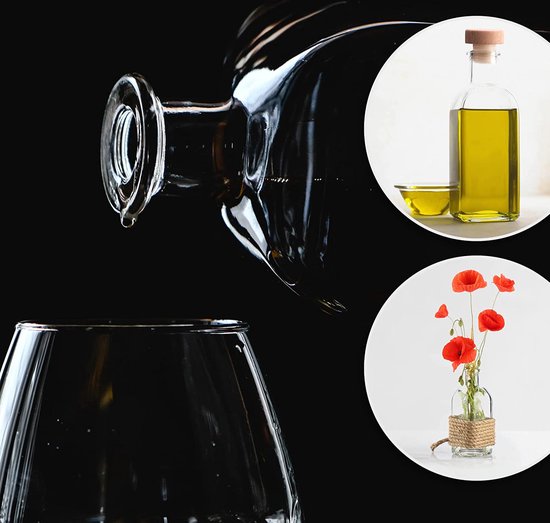 Koffiesiroop-dispensers met 18 etiketten, koffiepompdispenser voor koffiebar, minimalistische glazen koffiefles, envoudige esdoorn/koffiesiroop-flessen met blaut etiket, 500 ml — afbeelding 2