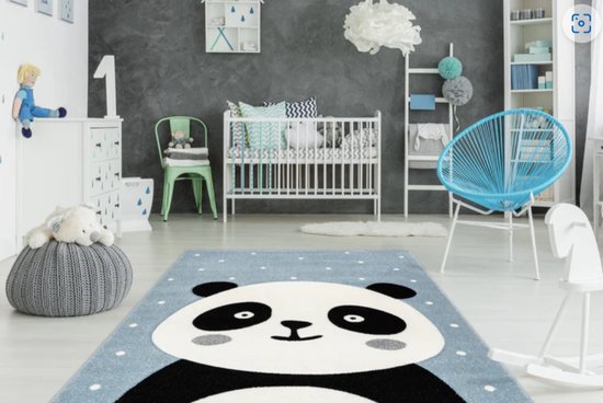 Tapis de jeu pour chambre d'enfant Blanc Motif Route de l'école