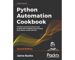 Omslag van Python Automation Cookbook