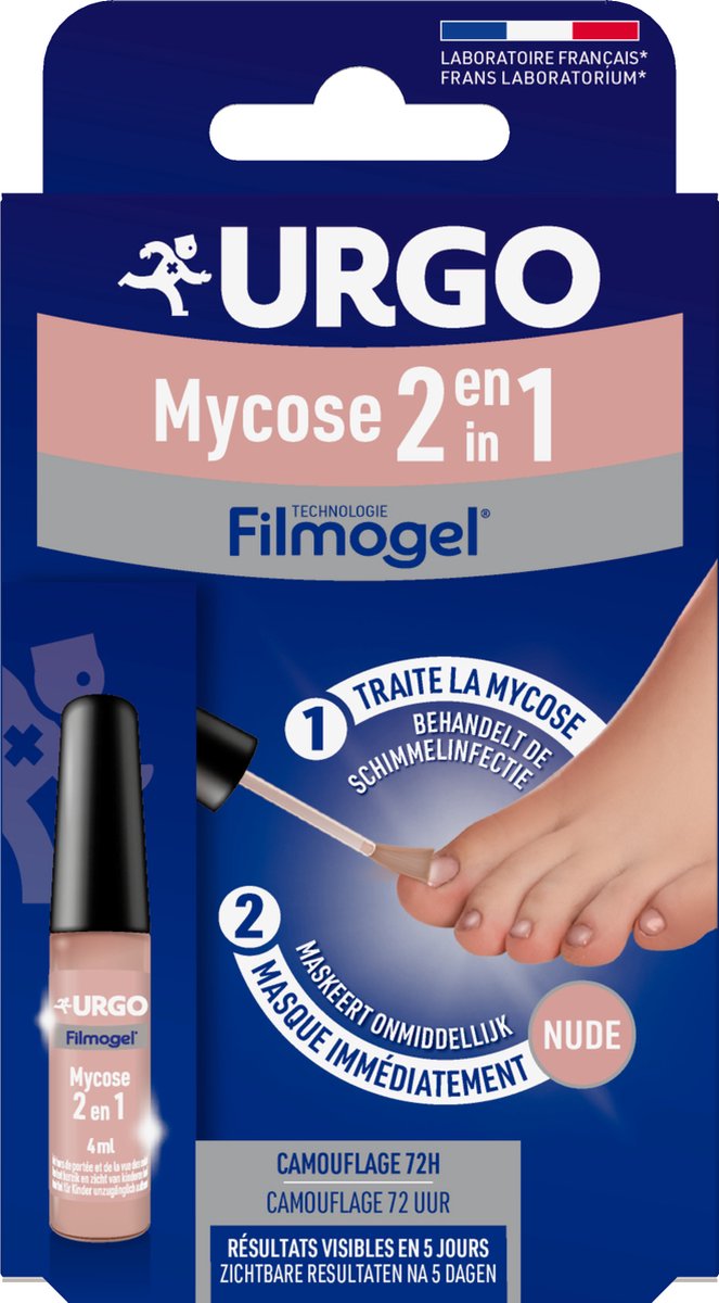 Goedkoopste URGO Filmogel Mycose 2-in-1 - Behandeling & Verbergen Schimmelnagels - Inclusief Vijlen - 4ml