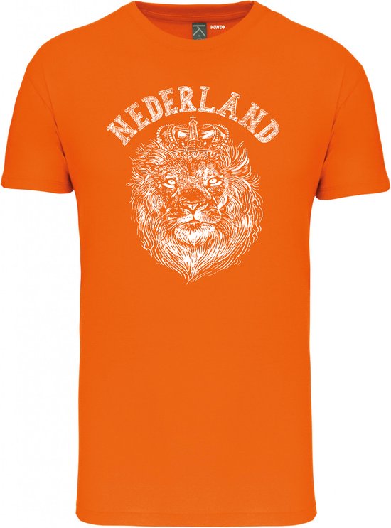 T-shirt Leeuw Print | Koningsdag kleding | oranje shirt grote maten | Oranje |