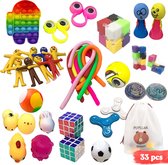 Fidget Toys Pakket - 33 stuks - Fidget Speeltjes - Fidgets - Pop It