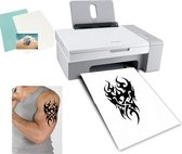 Papier de tatouage imprimable - Wit - 2 feuilles pour Printer laser - Papier de tatouage imprimable temporaire - Tatouage - A4 Art Tattoos Papier Diy Waterproof Temporary Tattoo Skin