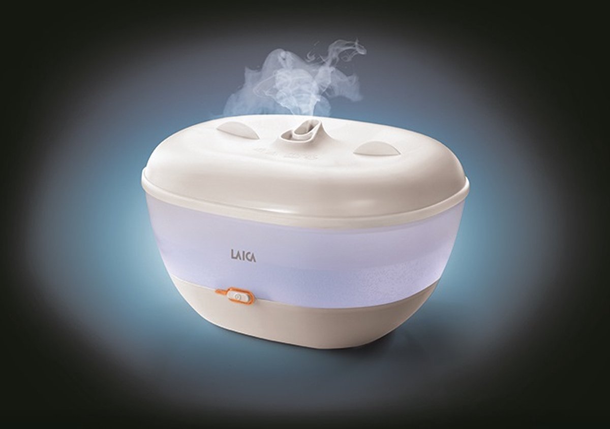 Laica HI3030 - stoombevochtiger - 1,8 liter - de beste hygiëne - met aroma dispenser