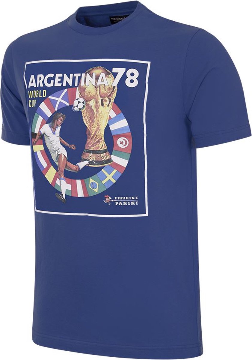 COPA - Panini FIFA Argentinië 1978 World Cup T-shirt - L - Blauw