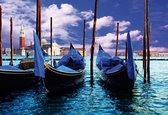 Fotobehang City Venice Gondola | PANORAMIC - 250cm x 104cm | 130g/m2 Vlies