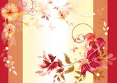 Fotobehang Floral Design | XXL - 312cm x 219cm | 130g/m2 Vlies