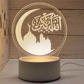3D Illusie Lamp Allah Akbar