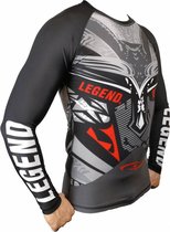 MMA Sportshirt lange mouwen Heren/Dames Spartan Polyester  L
