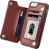 Wallet case geschikt voor Apple iPhone 6 / 6- s bruin