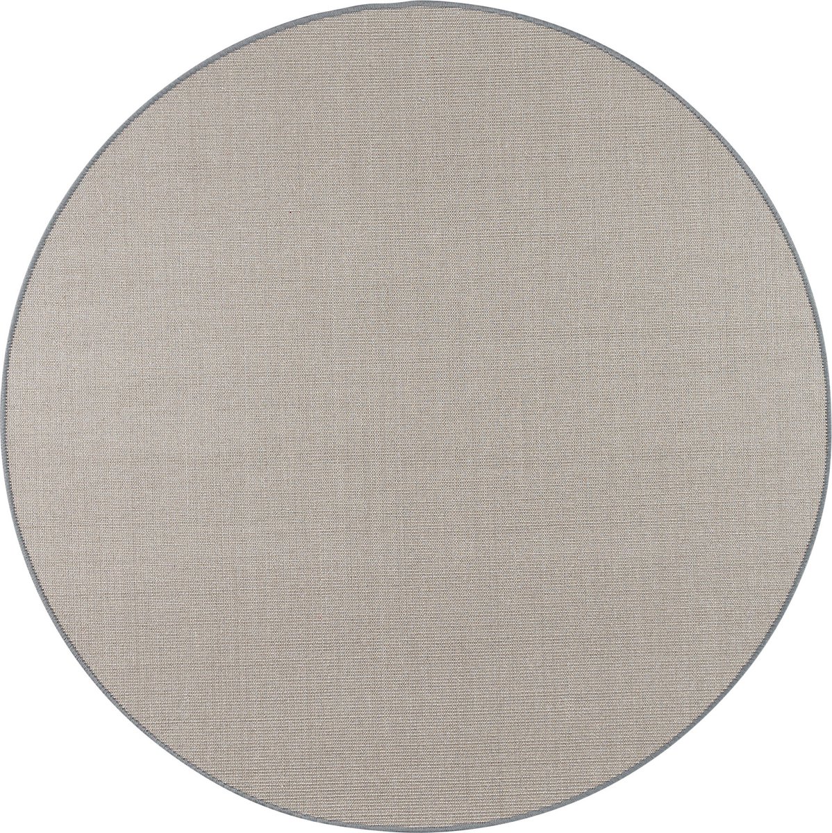 Snapstyle Vloerkleed Sisal Natuur Rond Grijs