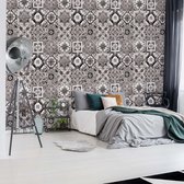 Fotobehang Vintage Tiles Pattern | VEA - 206cm x 275cm | 130gr/m2 Vlies