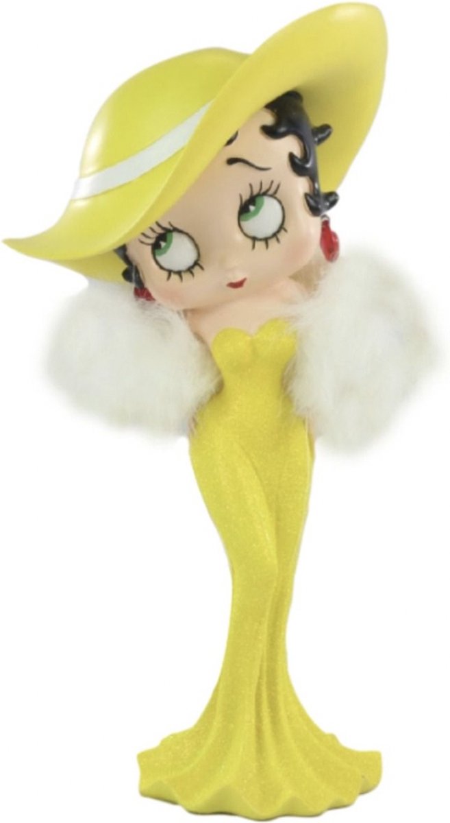 Betty Boop Madam (Gele Glitter Jurk) Beeldje geel