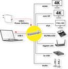 ROLINE USB 3.2 Gen 2 Type C Multiport Docking Station, 4K HDMI/Mini DP, VGA, USB, Kaartlezer, PD, LAN, Audio