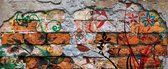 Fotobehang Wall Graffiti Street Art  | PANORAMIC - 250cm x 104cm | 130g/m2 Vlies