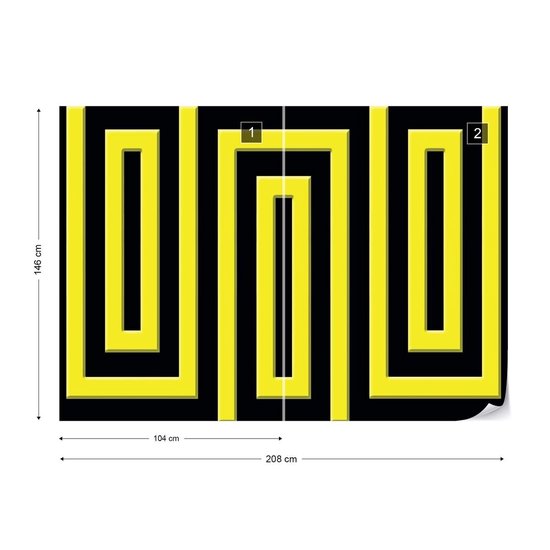 Papier peint Art abstrait | XL - 208 cm x 146 cm | Polaire 130g / m2