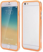 iPhone 6 bumper oranje/transparant