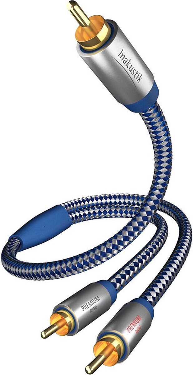 In-akustik Premium Y Subwoofer kabel Cinch - 2x Cinch 2m