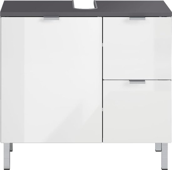 Wastafelonderkast Mauresa Small - Grafiet - Wit - Germania