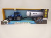 Farmtruck - Tractor met aanhangwagen - 3 modellen - met geluid, licht, frictie
