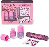 Magic Studio nagel deco beauty set - 2 nagellak, nagel deco stickers, nagelvijl