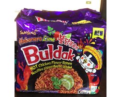 SAMYANG-BULDAK STIR-FRIED RAMEN HABANERO LIME 5X135GR