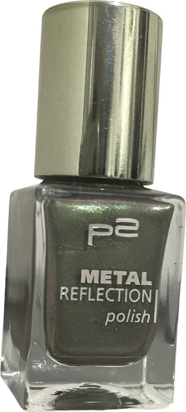 P2 Cosmetics EU Métal Reflection Vernis à ongles 030 vert Grunge 10 ml Vert kaki métallisé