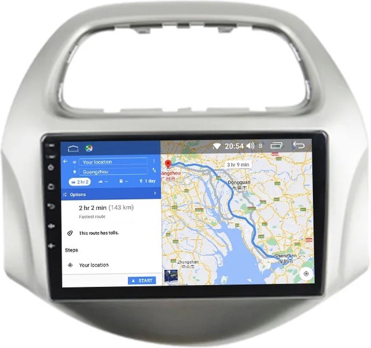 Autoradio 9 inch voor Daewoo Matiz:Chevrolet Spark vanaf 2018 Android 12 4G+64G 8CORE CarPlay/Auto/WiFi/GPS/RDS/NAV/DSP/4G