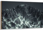 Hout - Abstracte IJzeren Pinnen - 120x80 cm - 9 mm dik - Foto op Hout (Met Ophangsysteem)