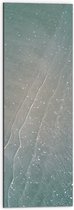 Dibond - Bovenaanzicht van Aanstromende Kalme Golven - 30x90 cm Foto op Aluminium (Wanddecoratie van metaal)