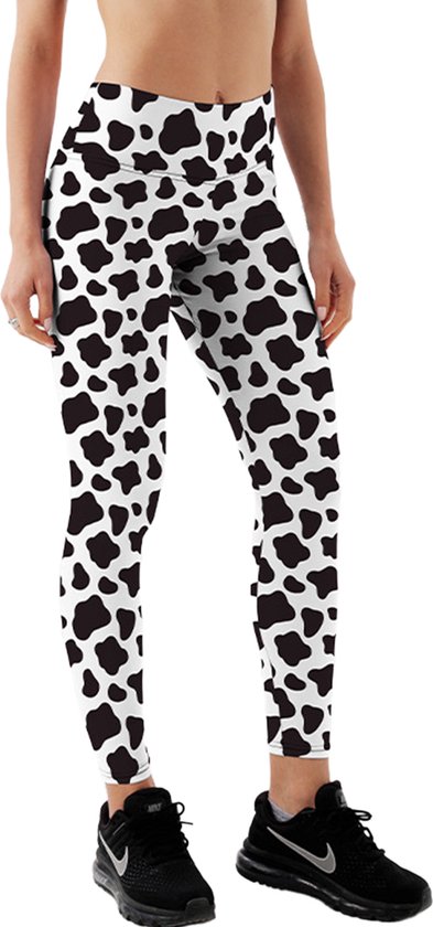 Yucka festival legging met koeienprint - Leggings met print - Dames - Meisjes