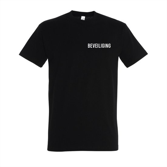 Beveiliging T-shirt - T-shirt zwart korte mouw - Maat 3XL