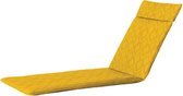 Madison - Tuinkussen - Ligbedkussen - 190x60cm - Graphic Yellow - Geel