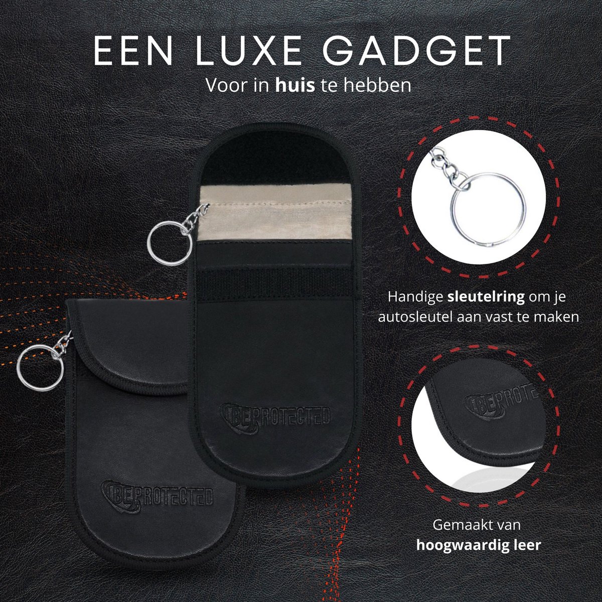 KENARK KK6 Plus-BK Premium Faraday Box - ultieme signaalblokkering en sleutelhangerbeschermer voor preventie en beveiliging van autodiefstal - Maat: L